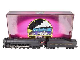 20-3058-1 Mth N&w 4-8-4 Unshrouded J-class Steam Loco And Tender #605 With Ps2 Ex