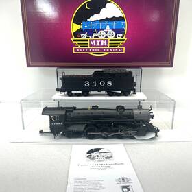 20-3395-1 Mth Premier Santa Fe 4-6-2 Usra Pacific Steam Ps.2 O Used #3408 Bcr