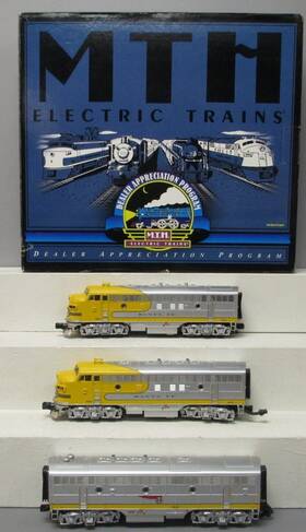 20-80006a Mth O Santa Fe Premier F-7 Aba Diesel Set With Proto-sound 2.0 #304/315