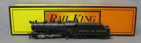 30-1111 Mth N&w 0-8-0 Die-cast Steam Switcher #244 Ln/box