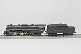 30-1128-1 Mth 30-1128 O Gauge Berkshire 2-8-4 Steam Locomotive C&o #2744