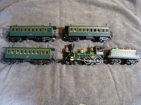 30-1155-1 Mth Railking Wild West 4-4-0 General Wonderer Steam Engine With 3 Overton Cars