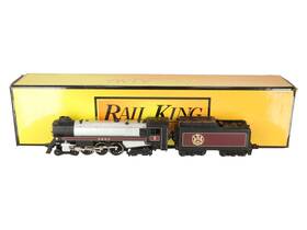 30-1169-0 Mth O 4-6-4 Royal Hudson Steam Engine And Tender With Loco Sound #2860 Ex
