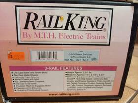 30-1123-1 Mth 30-1182-0 Rail King O Guage 0-8-0 Steam Switcher Loco New York Central #244