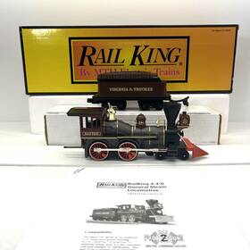 30-1230-1 Mth Railking Virginia Truckee General 4-4-0 Steam Ps.2 Used O Bcr #18