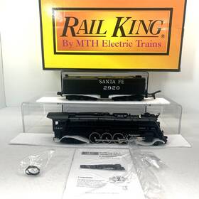 30-1265-1 Mth Railking Santa Fe 4-8-4 Northern Steam Ps.2 O Used #2920 Bcr Atsf