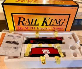 30-1315-1 Mth Rail King Jersey Central #977 Steam Engine And Tender With Protosnd Box