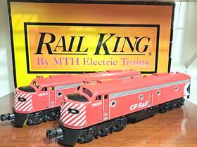 30-20074-1 Mth Railking O Gauge Canadian Pacific E8 A-a Diesel Engines With Ps3.0