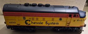 30-2118-0 Mth Rail King Chessie B And O F-3a Diesel Locomotive #4320 Powered Unit