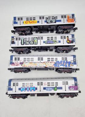 30-2391-0 Mth Mta R-17 Subway Graffiti 4-car Set With Locosounds See Video