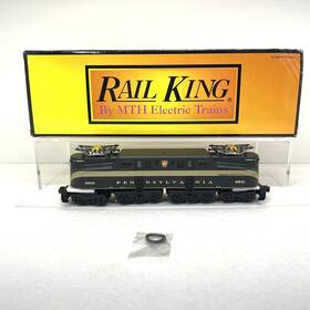 30-2592-1e Mth Railking Pennsylvania Green Gg-1 Electric Engine Ps.2 O Used 4841