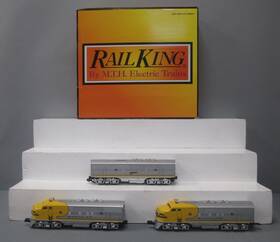 Mth 30-2762-1e Santa Fe F3 Aba Diesel Passenger Set With Ps 2.0 Of 3 Ln