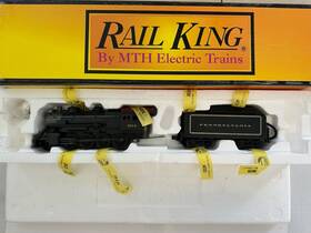 30-4103e-0 Mth Rail King O Pennsylvania 2-8-0 Steam Engine With Loco Sound #8014