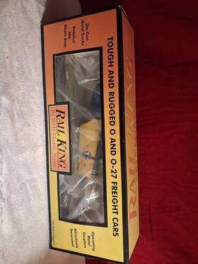 30-76230 Mth Rail King Us Army Flatcar With Airplane Opened Box