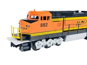 33-2030-1 Mth Rugged Rail O-gauge Bnsf #882 Dash-8 Diesel Engine With Horn And Bell