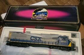 Mt-2046l Mth Emd Csx 8712 Sd60m Diesel 3-rail With Prontosound E
