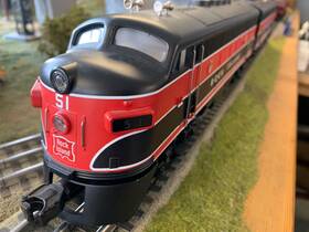 Mt-2127lp Mth Emd F-3 Aa Diesel Set Rock Island #51 Pre-owned Mt-2127lp Mth Emd F-3 Aa Diesel Set Rock Island #51 Pre-owned
