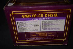 Mt-2134lp Mth O Gauge 3-rail Emd Fp-45 Nys&w #3640 Tested And Runs Sound Works