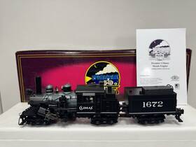 20-3220-1 Mth Premier Climax Logging Steam Engine #1672 Ps 2.0 Bcr Ex