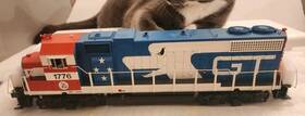 20-21305-1 Mth Premier 20213051 O Scale Gp38-2 Diesel Engine Grand Trunk #1776 With Ps 3.0 Hi Rail