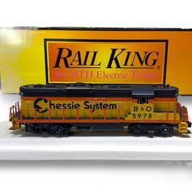 30-2600-1 Mth Rail King 658081095226 Gp-9 Chessie Engine O Scale With Proto-sound 2.0 Minty