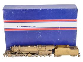 St-888 Nj Custom Brass Ho Reading N-1 2-8-8-2 Steam Locomotive - Unpainted