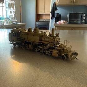 North West Short Line 078750 Ho Brass 2-6-6-2t Baldwin Logging Mallet Unpainted