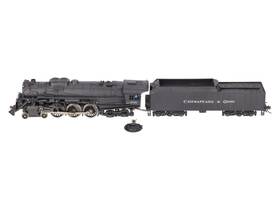 Eh-109 Olympia Ho Scale Brass C&o 4-6-4 Steam Locomotive And Tender - Painted Ex