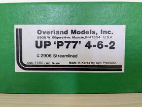 Omi-1480 Overland Ajin Brass 1 Of Only 100 Factory-wrapped Up P77 4-6-2 #2906 Ho L K