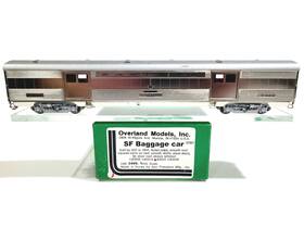 3499.1 Overland Models Omi At&sf Sf Baggage Car Santa Fe #3422 Ho Brass Model #3499.1