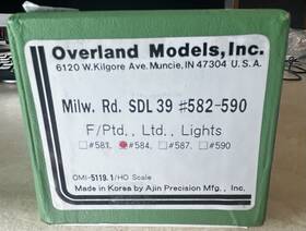 Omi-5119.1 Overland Models 5119.1 Ho Brass Milw Rd. Sdl39 Diesel Locomotive #584