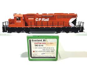 Sd40 Overland Models 5375 Omi Ajin Cpr Emd Canadian Pacific Railway #5375 Cp Ho Brass Model