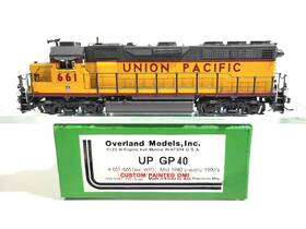 5567.1 Overland Models Omi Up Emd Gp40 Union Pacific #661 Ho Brass Model #5567.1