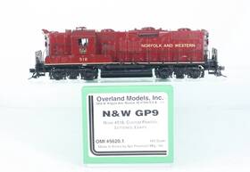 5620.1 Overland Models Ho Brass Norfolk And Western Gp9 Diesel #518 Excellent
