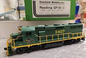 Omi-5611 Overland Models Inc. Ho Brass Reading Gp39-2 #3407 Needs Repair
