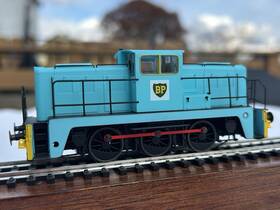 Or76dg005 Oxford Rail Oo Janus 0-6-0 Diesel Locomotive British Petrol Livery - Tested Nice