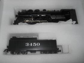 4009s Pecos River Brass O #4009s 3 Rail Santa Fe 4-6-4 #3450 With Sound Tested And Runs