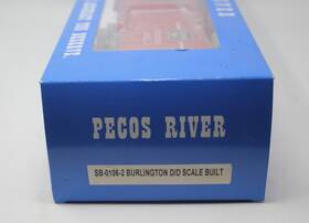Sb-0106-2 Pecos River - Burlington 50ft Double Door Boxcar 2-rail