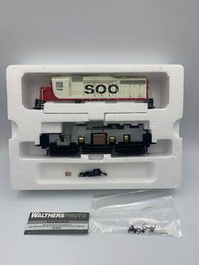 23106 Proto 2000 Ho Gp30 Soo Line 704 Stock # 23106. New Gears Custom Weathered. Iob 23106 Proto 2000 Ho Gp30 Soo Line 704 Stock # 23106. New Gears Custom Weathered. Iob