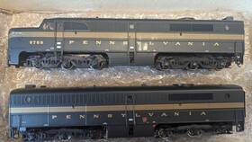 23896 Proto 2000 1000 Ho Erie-built Pennsylvania Locomotives Set Of 2 Both Powered
