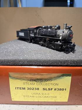 30238 Proto 2000 Ho Slsf Frisco 0-6-0 #3801 Sream Locomotive Dcc/sound