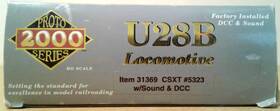 31369 Proto 2000 Ho Scale Walthers Ge U28b Csx #5323 Dcc And Sound