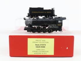 31573 Proto 2000 Ho Scale C&o Chesapeake And Ohio 0-8-0 Steam #360 With Dcc Sound