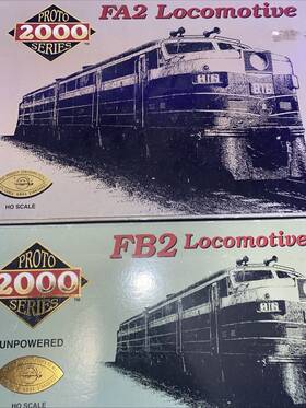 837x Proto 2000 8377 Ho B&o Fa2 Pwr #837a Fb2 Unpwr #837x - In Original Boxes