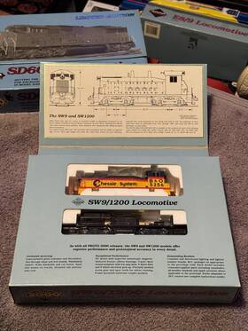 5256 Proto 2000 8815 Ho B&o Chessie Sw9/1200 Diesel Locomotive #5256 Pls Read
