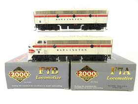 920-40586 Proto 2000 Ho Emd F7a/b Chicago Burlington And Quincy Locomtive Set
