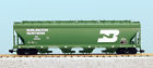 455831 R14110 Usa Trains Burlington Northern Covered Foot Bay Hopper Nib
