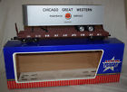 R17023 Usa Trains Chicago Great Western Piggy Back Flat Car Trailer