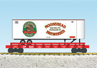 R17049 Usa Trains Moosehead Breweries Piggy Back Flat Car With Trailer