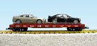 R1721b Usa Trains Atchison Topeka Santa Fe Auto Flatcar Dodge Charger